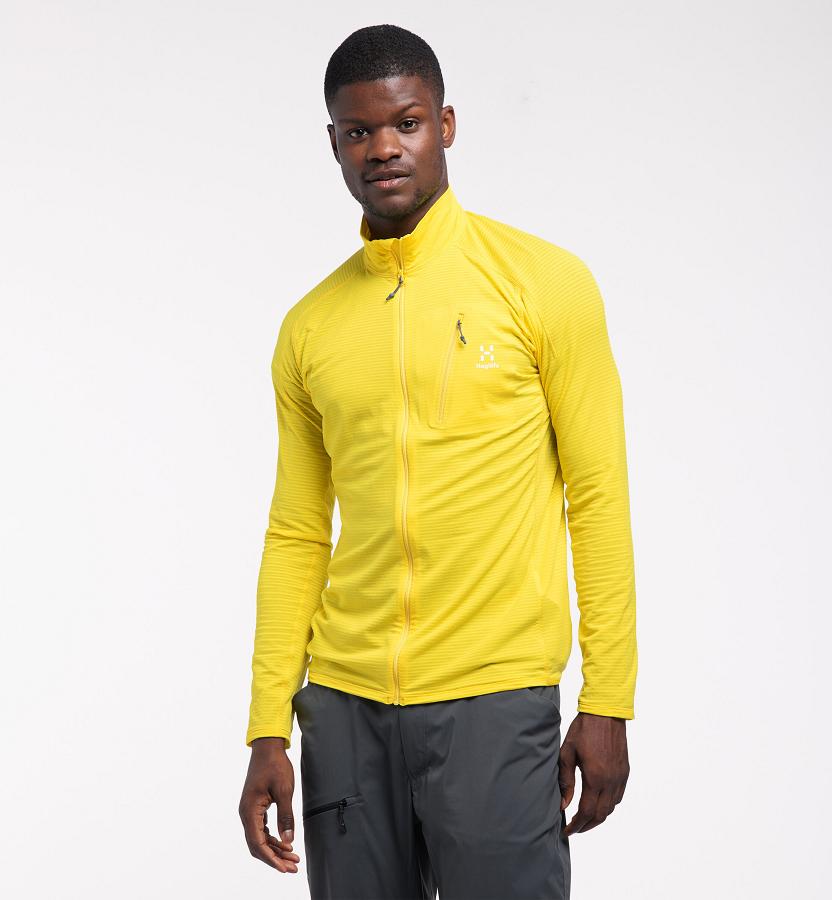Haglöfs Mens L.I.M Mid Layer Yellow New Zealand 82109IMWO